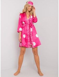 Fashionhunters Růžové pyžamo s puntíky