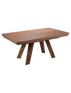 Hnědý dubový rozkládací jídelní stůl Windsor & Co Njal 100 x 180-380 cm