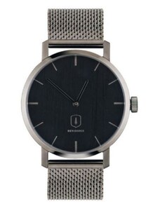 Take a shot Dřevěné hodinky Titan Watch kovovým s řemínkem