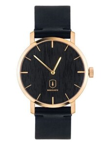 Take a shot Dřevěné hodinky Lux Watch s řemínkem z pravé kůže