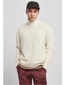 Pánský svetr Urban Classics Oversized Roll Neck Sweater - bílý