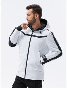 Ombre Clothing Pánská zimní bunda - bílá C455