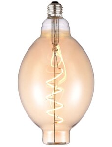 Jantarově hnědá dekorativní žárovka Halo Design COLORS Mini Bubbles E27 4W