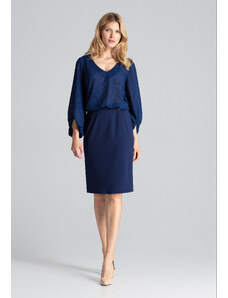 Figl Woman's Skirt M688 Navy Blue