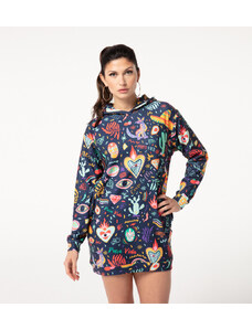 Mr. GUGU & Miss GO Woman's Hoodie Dress OHD1812