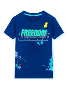 KUGO HC0702 Chlapecké tričko modré