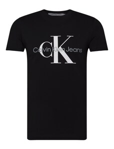 Calvin Klein Jeans Tričko černá / bílá