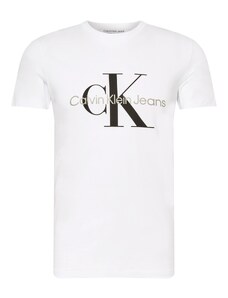 Calvin Klein Jeans Tričko kámen / černá / bílá