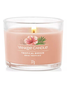 Yankee Candle – votivní svíčka ve skle Tropical Breeze (Tropický vánek), 37 g