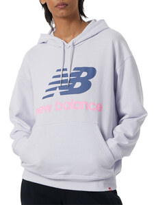 Mikina s kapucí New Balance Essentials Stacked Logo Oversized Pullover Hoodie wt03547-lia