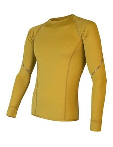 SENSOR MERINO AIR pánské triko dl.rukáv mustard