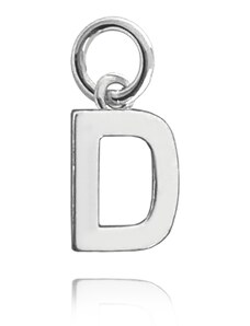 MINET Stříbrný přívěs drobné písmeno "D" JMAS900DSP00