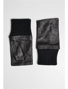 URBAN CLASSICS Half Finger Synthetic Leather Gloves