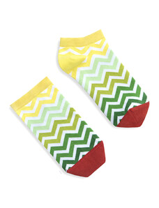 Banana Socks Unisex's Socks Short Green Stripes