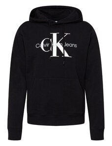 Calvin Klein Jeans Mikina světle šedá / černá / bílá