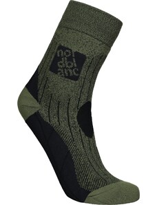 Nordblanc Khaki kompresní sportovní ponožky STARCH