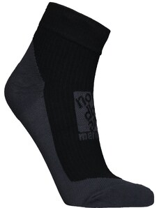 Nordblanc Černé kompresní merino ponožky REFUGE
