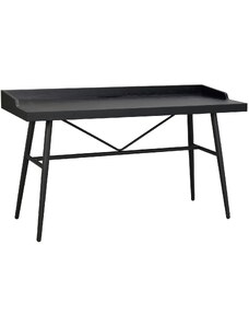 Černý jasanový pracovní stůl ROWICO SPRINGDALE 140 x 55 cm
