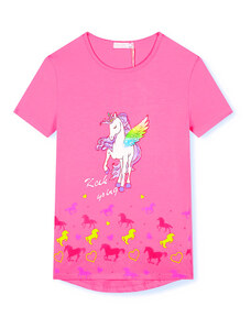 Dívčí triko Kugo HC0683 - růžová