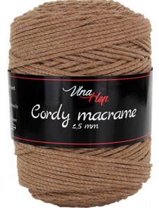 Vlna-Hep Cordy macrame 2,5mm hnědá 8218