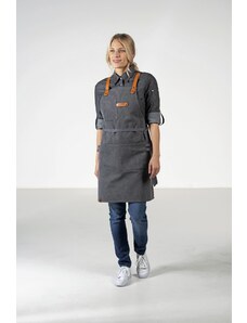 Exner Stylová dámská zástěra Zoom Bib Apron Canvas 100% bavlna