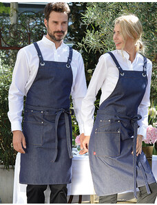 CG Workwear Džínová zástěra Bib Apron Jesi X Jeans