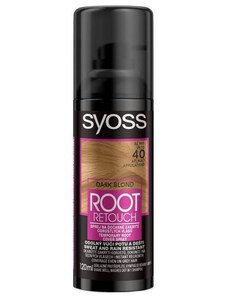 SYOSS Root Retouch DARK BLOND 120ml - tónovací barva na odrosty ve spreji - tmavá blond