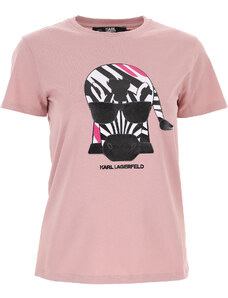 Karl Lagerfeld Tričko pro ženy Ve výprodeji v Outletu, Růžová, Organický bavlna, 2024, 38 40