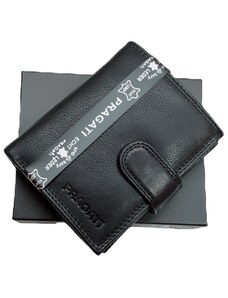 Pánská kožená peněženka s přezkou pragati 306-l black