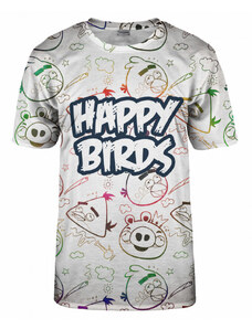Bittersweet Paris Unisex's Happy Birds T-Shirt Tsh Bsp300