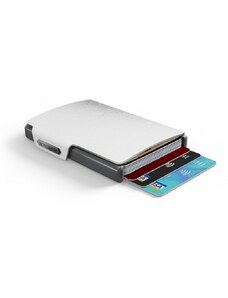 Mondraghi Saffiano mini peněženka RFID kůže / hliník