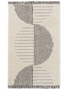 Mint Rugs - Hanse Home koberce Kusový koberec New Handira 105196 Cream, Black - 80x150 cm