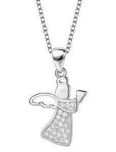 Emporial stříbrný rhodiovaný náhrdelník Anděl s nebeskou trubkou HA-YJDZ062