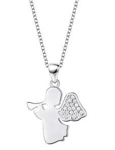 Emporial stříbrný rhodiovaný náhrdelník Anděl s nebeskou trubkou HA-YJXZ073