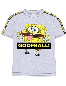 E plus M Chlapecké tričko s krátkým rukávem Spongebob - šedé
