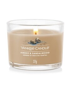 Yankee Candle Votivní svíčka ve skle Amber & Sandalwood, 37g