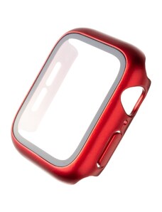 Ochranné pouzdro FIXED Pure+ s temperovaným sklem pro Apple Watch 40mm Červené