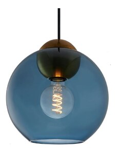 Modré závěsné světlo Halo Design Bubbles 24 cm