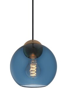Modré závěsné světlo Halo Design Bubbles 18 cm