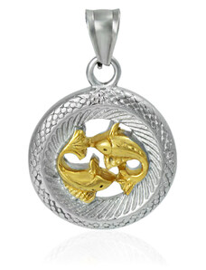 BM Jewellery Přívěsek znamení zvěrokruhu ryby z chirurgické oceli S11181050