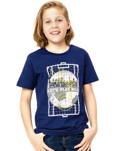 Winkiki Kids Wear Chlapecké tričko Let's Play Ball - navy Barva: Navy, Velikost: 140
