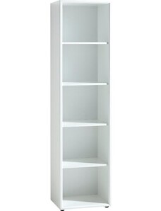 Bílý lesklý kancelářský regál GEMA Morello 196 x 50 cm