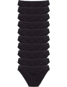 bonprix Kalhotky (10 ks v balení) Černá