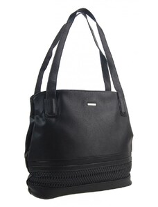 PARTICOLARI Barebag Černá praktická dámská kabelka přes rameno 5407-XL