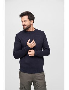 Pánský pulovr polozip // Brandit Armee Pullover navy