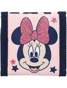 Vadobag Dětská / dívčí peněženka Disney - Minnie Mouse s třpytivou mašlí