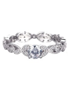 Emporial stříbrný rhodiovaný prsten Princeznin klenot MA-R0206-SILVER