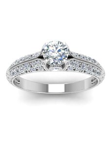 Emporial stříbrný rhodiovaný prsten Princeznin klenot MA-R0539-SILVER