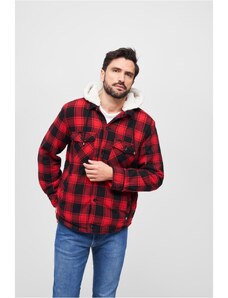 Brandit / Lumberjacket hooded red/black