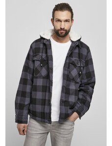 Pánská bunda // Brandit Lumberjacket hooded black/grey